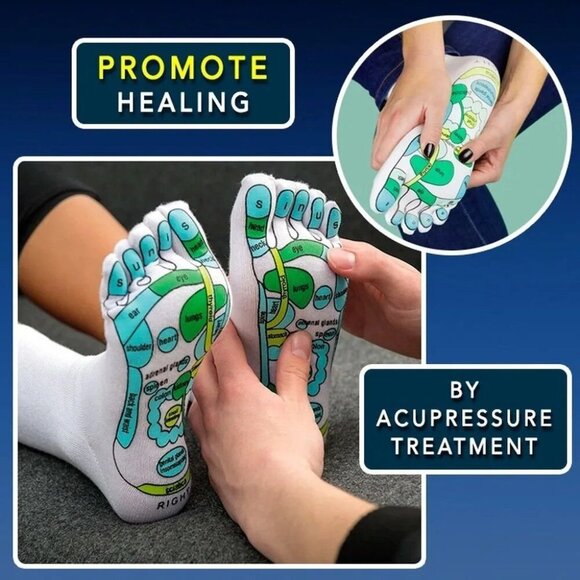 Acupressure Massage Reflexology Socks - Picture 2 of 3